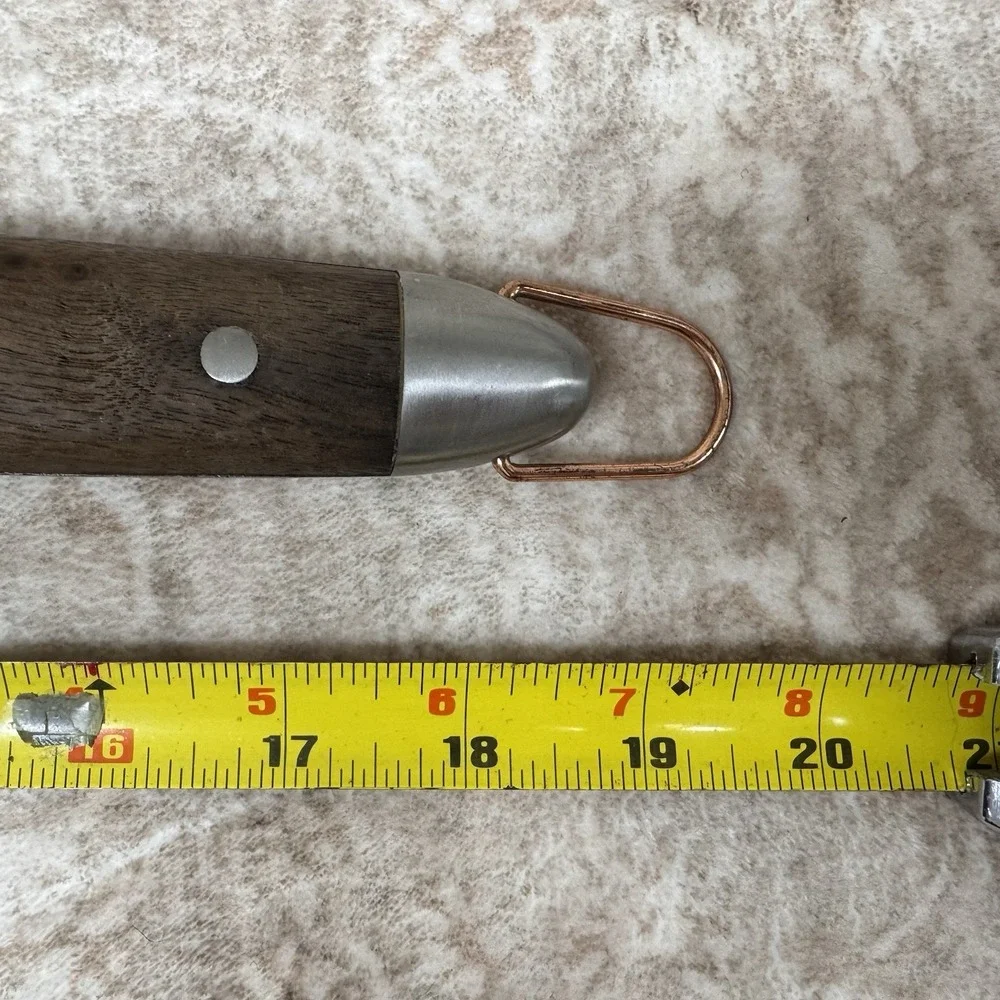 Outset QL10 Curtis Lloyd Spatula Stainless Steel Walnut Wood 20x4x0.75 Heavy